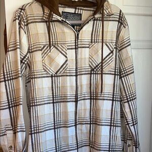 Plaid Hooded Jacket for Men